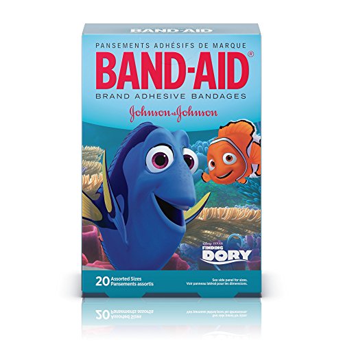 0381371166626 - BAND-AID ADHESIVE BANDAGES, DISNEY'S FINDING DORY, 20 COUNT