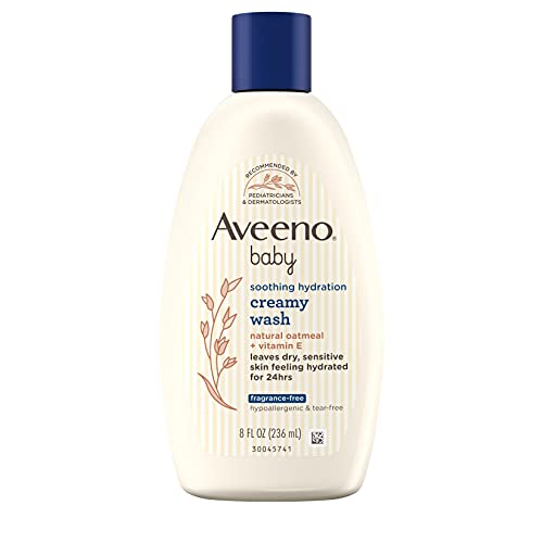 0381371191963 - AVEENO BABY SOOTHING HYDRATION CREAMY BODY WASH WITH NATURAL OATMEAL, BABY BATH WASH FOR DRY & SENSITIVE SKIN, HYPOALLERGENIC, FRAGRANCE-, PARABEN- & TEAR-FREE FORMULA, 8 FL. OZ