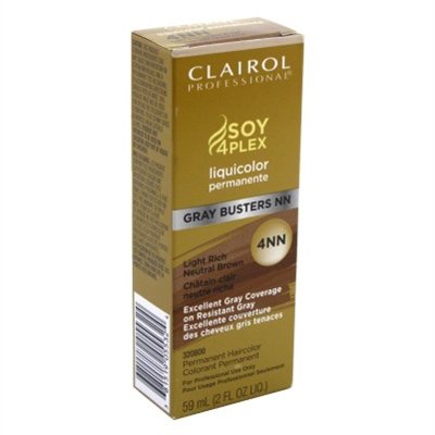 0381519055324 - CLAIROL PROFESSIONAL LIQUICOLOR 4NN GRAY BUSTERS LIGHT RICH NEUTRAL BROWN 2OZ (3 PACK)