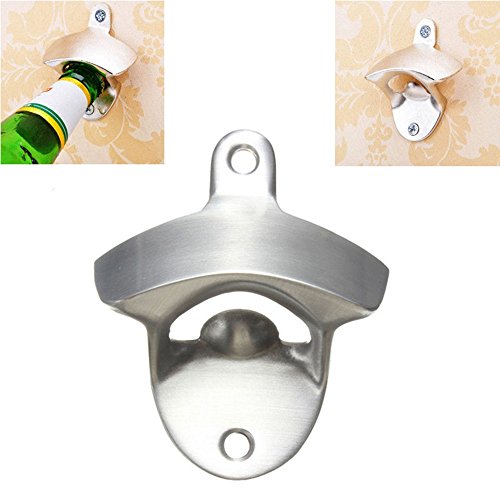 3832351986576 - PARIT OPEN WITHOUT SCREW STAINLESS STEEL CAP BOTTLE WALL MOUNT BAR BEER GLASS NEW BOTTLES UTILITY FASHION