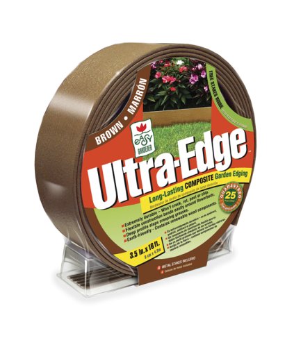 0038398084166 - EASY GARDENER 8416 ULTRA EDGE COMPOSITE LANDSCAPE EDGING WITH 25 YEAR WARRANTY - 16-FOOT BROWN