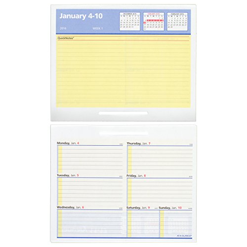 0038576005266 - AT-A-GLANCE DESK CALENDAR REFILL 2016, BURKHART'S DAY COUNTER, FINANCIAL, RECYCLED, 4-1/2 X 7-3/8 INCHES (E712-50)