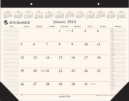 0038576010857 - AT-A-GLANCE 2014 EXECUTIVE DESK PAD AND WALL CALENDAR, 22 X 17 INCHES (SW201-00)