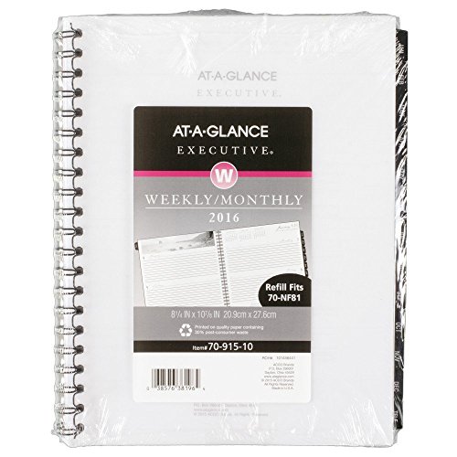 0038576172852 - AT-A-GLANCE 7091510 EXECUTIVE FASHION WEEKLY/MONTHLY PLANNER REFILL, 8 1/4 X 10 7/8, 2015