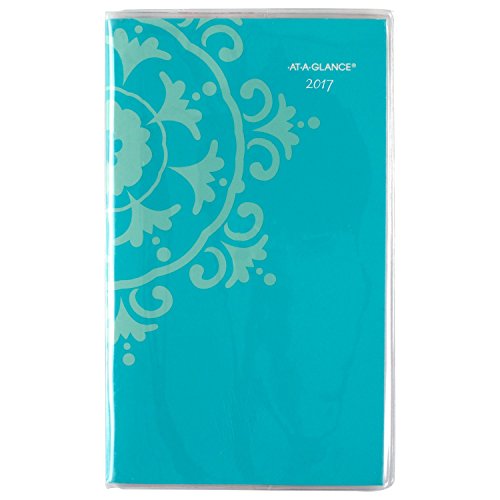 0038576187474 - AT-A-GLANCE MONTHLY POCKET PLANNER / APPOINTMENT BOOK 2017 - 2018, 2-YEAR PLANNER, 3-5/8 X 6-1/16, SUZANI (917-021)