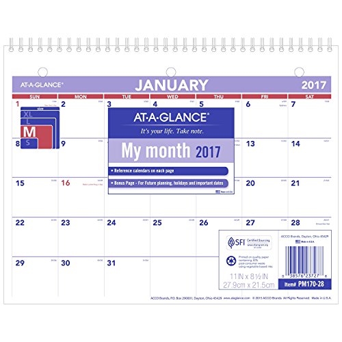 0038576237278 - AT-A-GLANCE(R) 30% RECYCLED DESK/WALL CALENDAR, 11IN. X 8 1/2IN., JANUARY-DECEMB