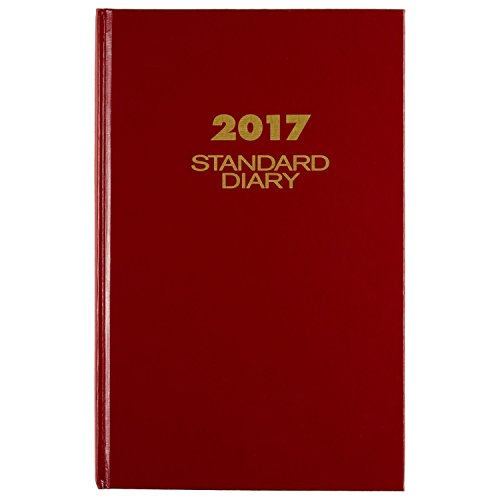 0038576243675 - AT-A-GLANCE DIARY 2017, DAILY, STANDARD, 8 X 12-1/2, RED (SD37613)