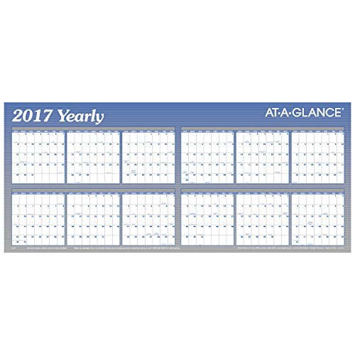 0038576260979 - AT-A-GLANCE® 2017 XL HORIZONTAL ERASABLE WALL CALENDAR (A177 17) - YEARLY CA