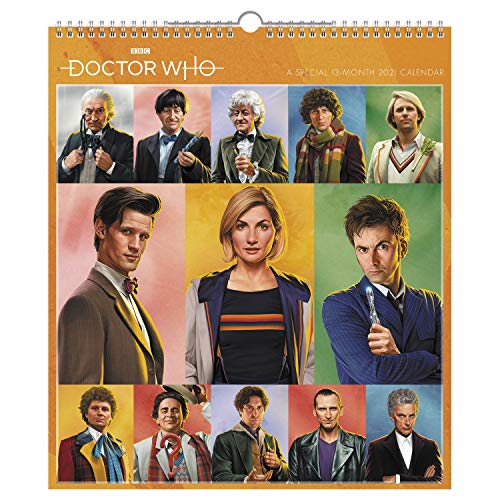 0038576263512 - 2021 DOCTOR WHO WALL CALENDAR, SPECIAL EDITION, 13” X 15”, MONTHLY (DDSE6528)