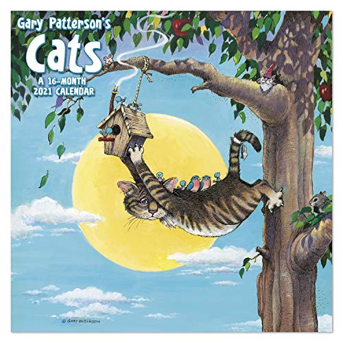 0038576275416 - 2021 GARY PATTERSON’S CATS WALL CALENDAR, 12” X 12”, MONTHLY (DDD5502821)
