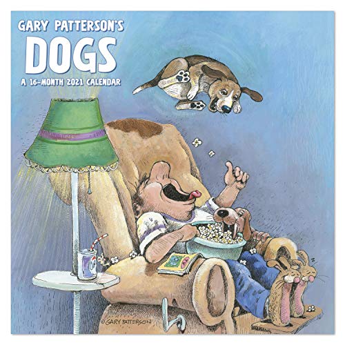 0038576278110 - 2021 GARY PATTERSON’S DOGS WALL CALENDAR, 12” X 12”, MONTHLY (DDW3092821)