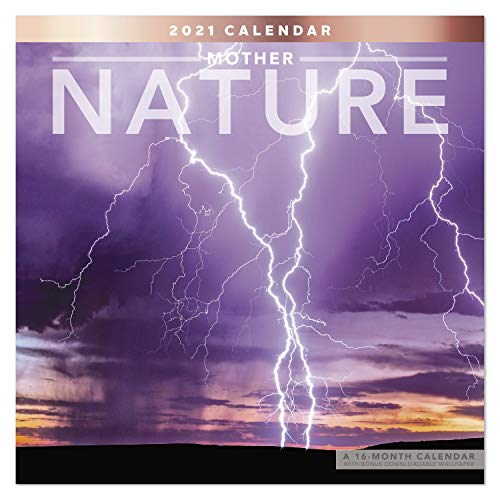 0038576321410 - 2021 MOTHER NATURE WALL CALENDAR, 12” X 12”, MONTHLY (LME2091021)