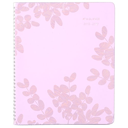0038576322974 - AT-A-GLANCE ACADEMIC YEAR WEEKLY / MONTHLY APPOINTMENT BOOK / PLANNER, JULY 2016 - JUNE 2017, 8-1/2X11, AURA BLOOMS (585-905A)