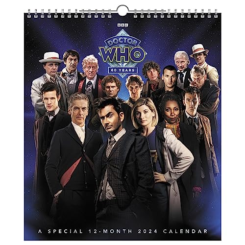 0038576337442 - 2024 DOCTOR WHO SPECIAL EDITION MONTHLY WALL CALENDAR, 13 X 15 (DDSE652824)