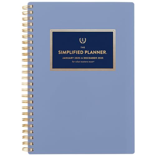 0038576359529 - AT-A-GLANCE 2025 PLANNER, SIMPLIFIED BY EMILY LEY, WEEKLY & MONTHLY, 5-1/2 X 8-1/2, SMALL, FRENCH BLUE (EL36-200-25)