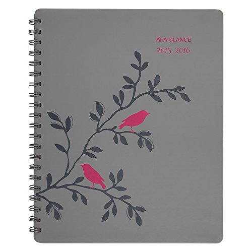 0038576449961 - AT-A-GLANCE WEEKLY / MONTHLY PLANNER / APPOINTMENT BOOK, POP ROBIN, ACADEMIC YEAR, 12 MONTHS, JULY 2015-JUNE 2016, 8.5 X 11 INCH PAGE SIZE (601-905A)