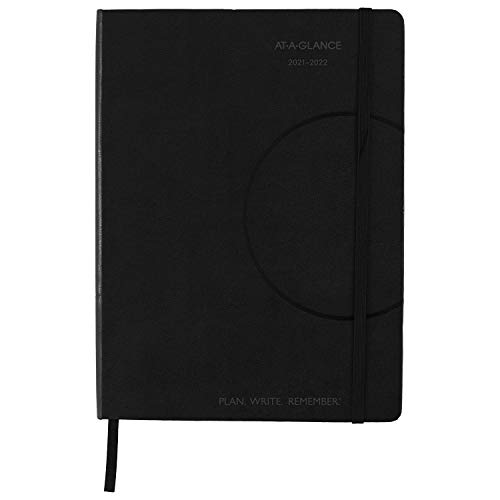 0038576470927 - ACADEMIC PLANNER 2021-2022, AT-A-GLANCE WEEKLY & MONTHLY APPOINTMENT BOOK & PLANNER, 7-1/2 X 10, MEDIUM, FOR SCHOOL, TEACHER, STUDENT, PLAN.WRITE.REMEMBER, BLACK