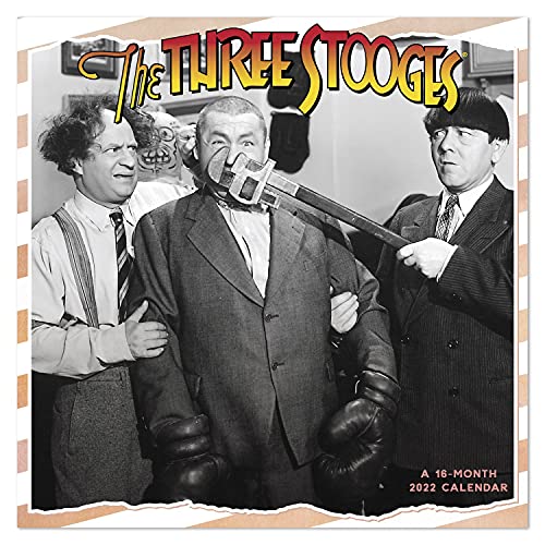 0038576523722 - 2022 THE THREE STOOGES WALL CALENDAR, 12 X 12, MONTHLY (DDD13028)