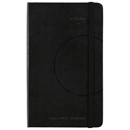 0038576754935 - 2023 DAILY PLANNER BY AT-A-GLANCE, 5 X 8-1/4, SMALL, PLAN. WRITE. REMEMBER, BLACK