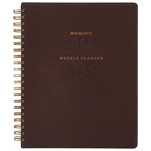 0038576816237 - AT-A-GLANCE 2022-2023 ACADEMIC PLANNER, WEEKLY & MONTHLY, 8-1/2 X 11, LARGE, SIGNATURE COLLECTION, BROWN (YP905A09)