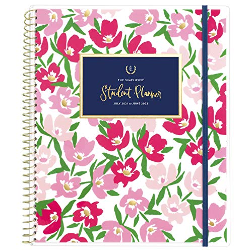 0038576904729 - ACADEMIC STUDENT PLANNER 2021-2022, SIMPLIFIED BY EMILY LEY FOR AT-A-GLANCE WEEKLY & MONTHLY PLANNER, 8-1/2 X 11, LARGE, FOR SCHOOL, FLORAL (ELS21-905A)