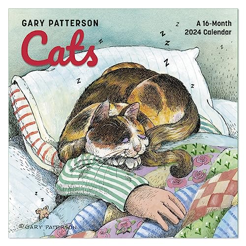 0038576916548 - 2024 GARY PATTERSON’S CATS MINI MONTHLY WALL CALENDAR, 7 X 7 (DDMN432824)