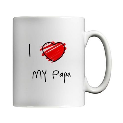 3872386177082 - I LOVE MY PAPA MUG, CHILDLIKE BY MUGBUG