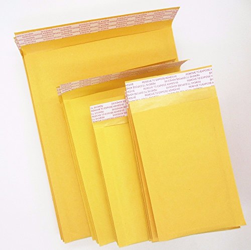 3874225962101 - KBM-CD 50 COUNT KRAFT BUBBLE MAILERS SHIPPING SELF SEALING ENVELOPES 7.25X7 IN