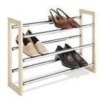 0038861094296 - STACK / EXPAND SHOE RACK IN WOOD / CHROME