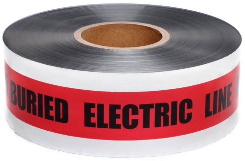 0038987641978 - SWANSON DETR31005 3-INCH BY 1000-FEET 5-MIL DETECTABLE TAPE CAUTION WITH BURIED ELECTRIC LINE BELOW RED/BLACK PRINT