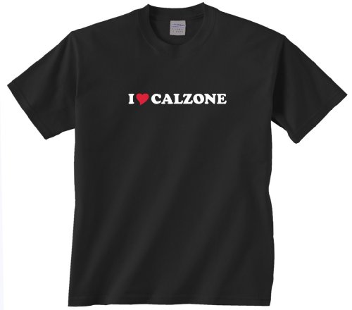 0390232311846 - GILDAN I LOVE CALZONE T-SHIRT BLACK M