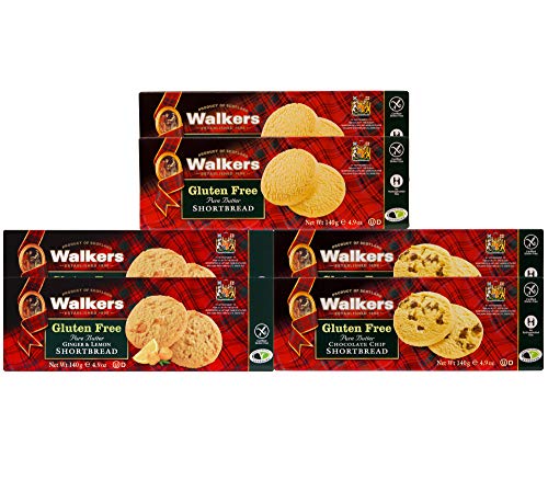0039047000353 - WALKERS SHORTBREAD GLUTEN FREE VARIETY PACK, (2 OF EACH: SHORTBREAD ROUNDS, CHOCOLATE CHIP, GINGER & LEMON), 6 COUNT