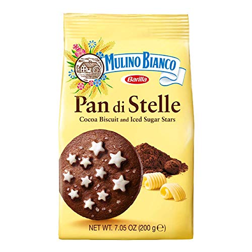 0039153602748 - MULINO BIANCO PAN DI STELLE COCOA BISCUITS WITH SUGAR STARS 3 PACK, 21.15 OZ