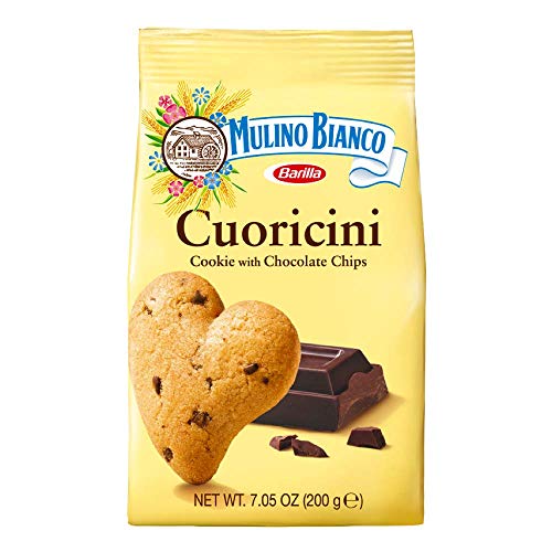 0039153602755 - MULINO BIANCO CUORICINI SHORTBREAD HEART COOKIES WITH CHOCOLATE CHIPS 3 PACK, 21.15 OZ