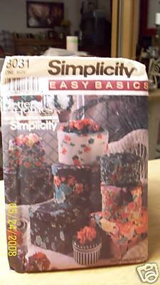 0039363130703 - 1992 SIMPLICITY HOME DECOR SEWING PATTERN 8031. FABRIC COVERED STORAGE BOXES. EASY, BASIC BH&G DESIGN