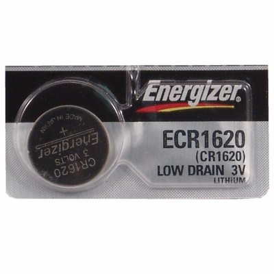 0039800040459 - ENERGIZER CR1620 LITHIUM BATTERY, CARD OF 5 *ORMD