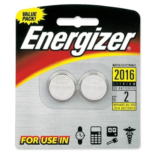 0039800066091 - ENERGIZER 2016 3V LITHIUM BUTTON CELL BATTERY RETAIL PACK - 2-PACK