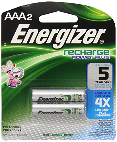 0039800091710 - ENERGIZER RECHARGEABLE BATTERIES, AAA SIZE, 2-COUNT