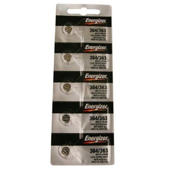 0039800095749 - ENERGIZER WATCH BATTERIES 364 / 363 SR621SW BATTERY NEW 5 PACK