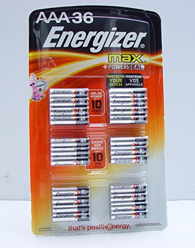 0039800121790 - ENERGIZER MAX AAA ALKALINE BATTERIES, 36-COUNT MADE IN USA
