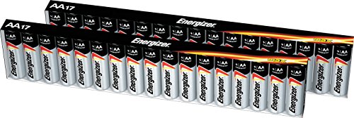 0039800122117 - ENERGIZER MAX AA BATTERIES, DESIGNED TO PREVENT DAMAGING LEAKS, 34 COUNT
