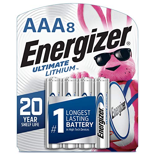 0039800130778 - ENERGIZER AAA LITHIUM BATTERIES, ULTIMATE LITHIUM TRIPLE A BATTERY (8 COUNT), LONGEST-LASTING AAA BATTERY