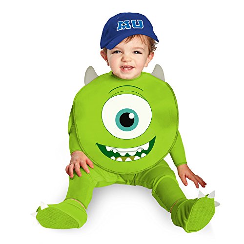 0039897587646 - DISGUISE COSTUMES DISNEY PIXAR MONSTERS UNIVERSITY MIKE CLASSIC INFANT, GREEN/WHITE/BLUE, 12-18 MONTHS