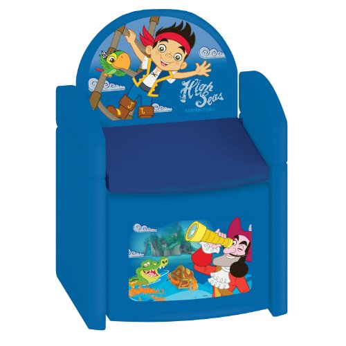 0039897649696 - DISNEY JAKE AND THE NEVERLAND PIRATES TREASURE HUNT SIT N' STORE CHAIR