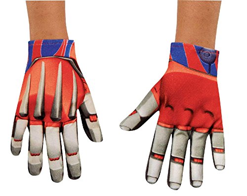 0039897735634 - DISGUISE HASBRO TRANSFORMERS AGE OF EXTINCTION MOVIE OPTIMUS PRIME CHILD GLOVES, ONE SIZE CHILD