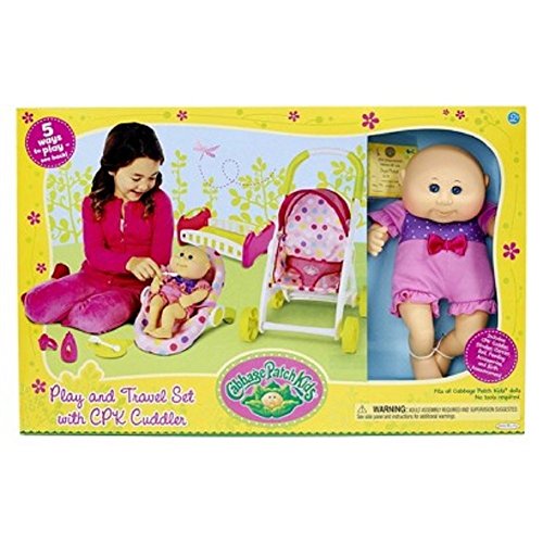 0039897761466 - CABBAGE PATCH KIDS PLAY AND TRAVEL SET WITH CPK CUDDLER
