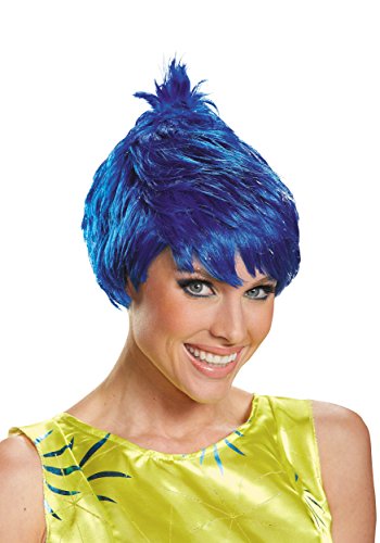 0039897869599 - DISGUISE WOMEN'S JOY ADULT COSTUME WIG, BLUE, ONE SIZE