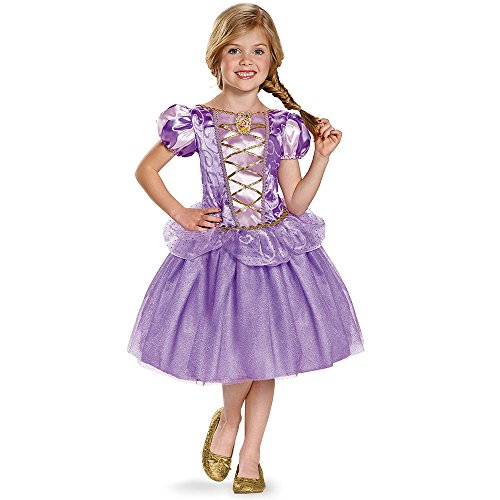 0039897984780 - DISGUISE RAPUNZEL CLASSIC DISNEY PRINCESS TANGLED COSTUME, SMALL/4-6X, ONE COLOR