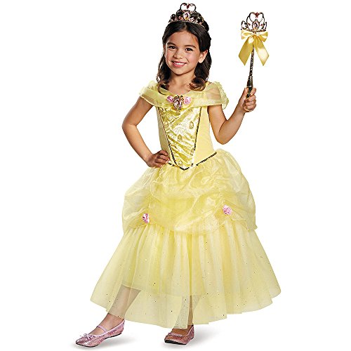 0039897984971 - DISGUISE BELLE DELUXE DISNEY PRINCESS BEAUTY & THE BEAST COSTUME, SMALL/4-6X