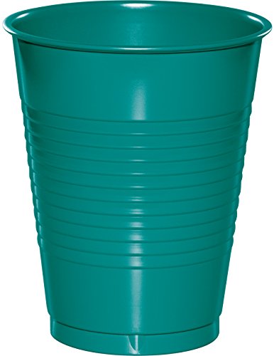 0039938003838 - CREATIVE CONVERTING TOUCH OF COLOR 20 COUNT PLASTIC CUPS, 16 OZ, TROPICAL TEAL